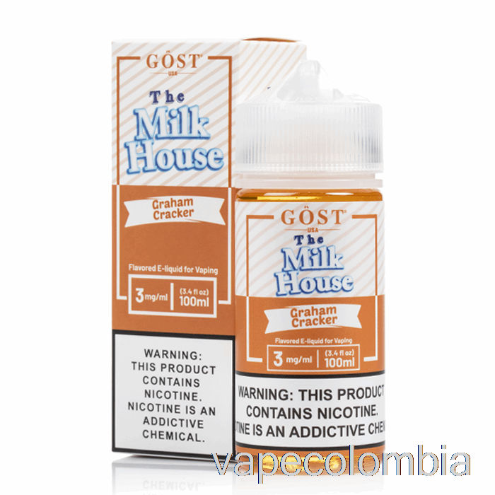 Vape Recargable Graham Cracker - The Milk House - Gost Vapor - 100ml 3mg